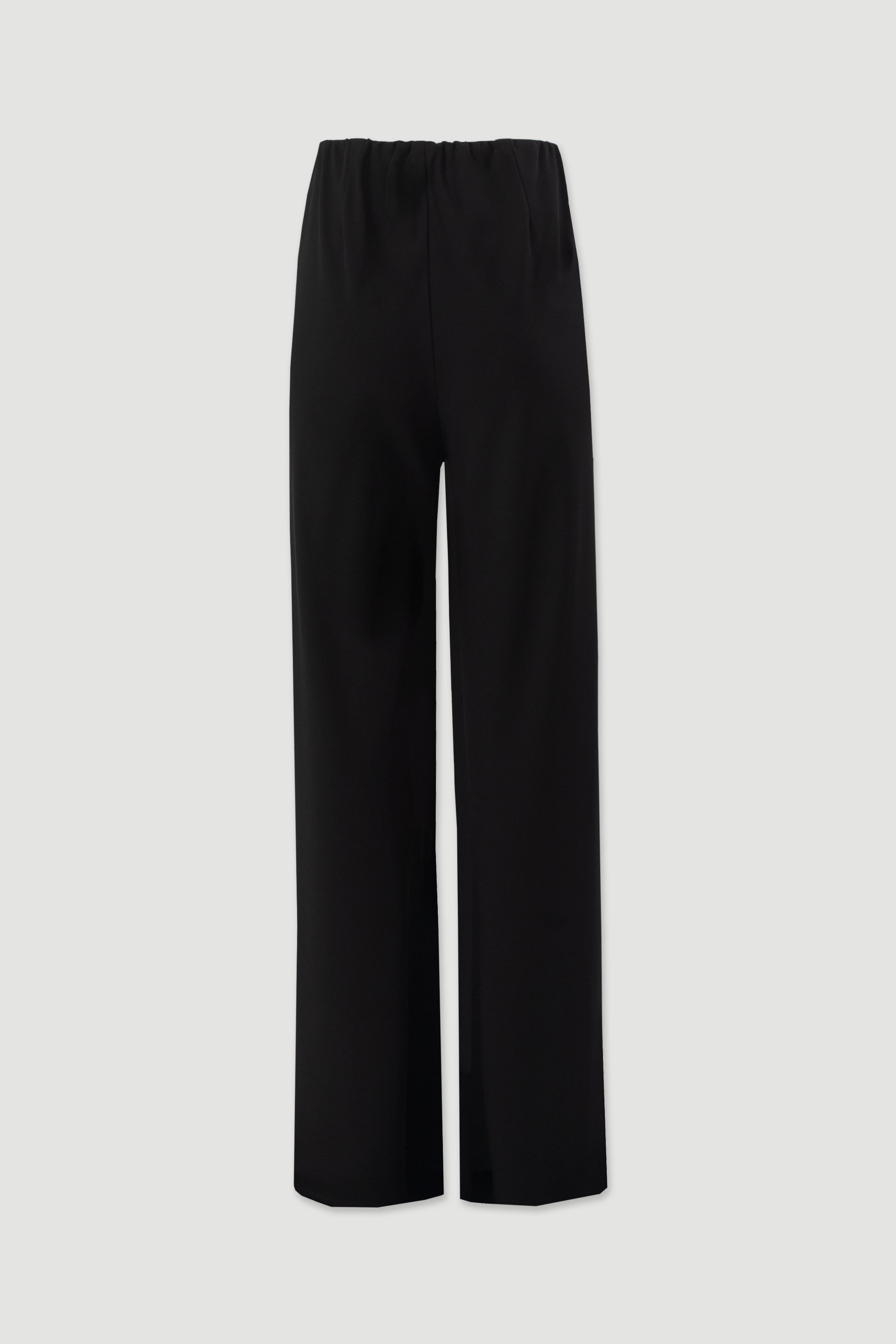 High-waisted wide leg trousers