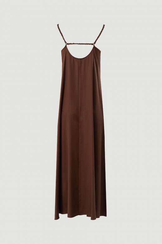 Flowing long dress with thin straps Flowing long dress with thin straps