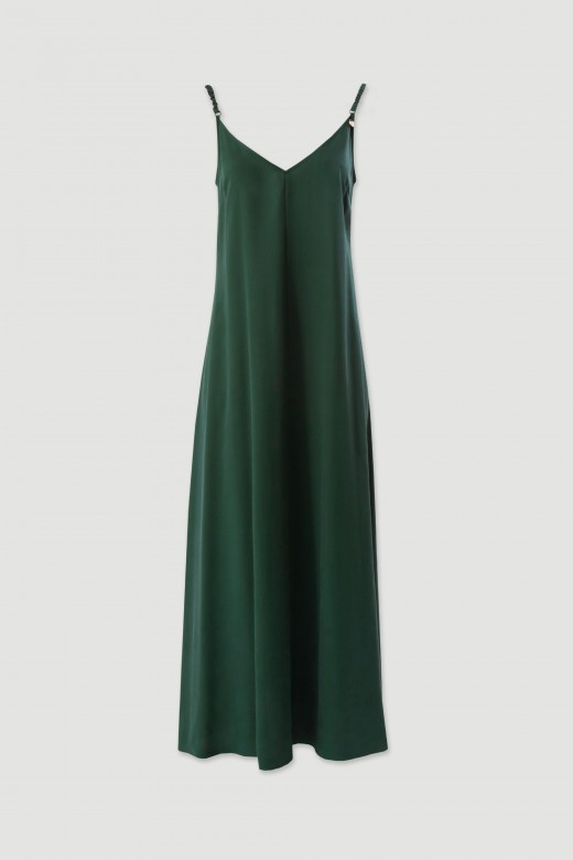 Flowing long dress with thin straps Flowing long dress with thin straps