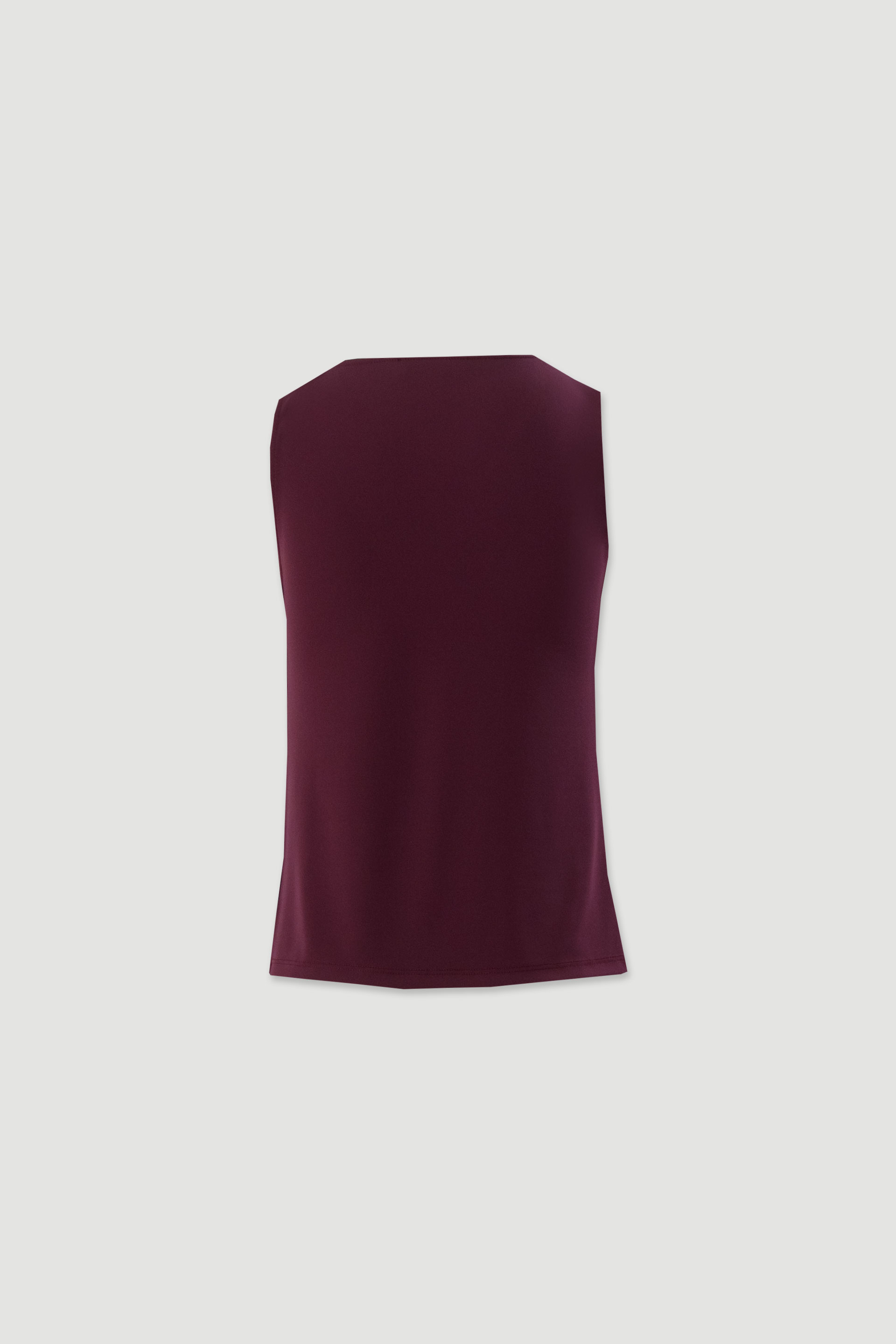 Lycra knit top with draped neckline