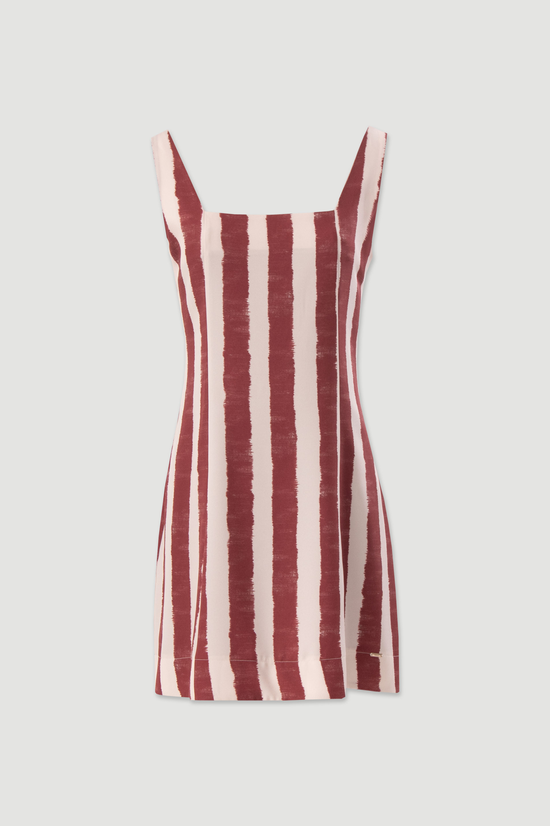 Vestido curto às riscas