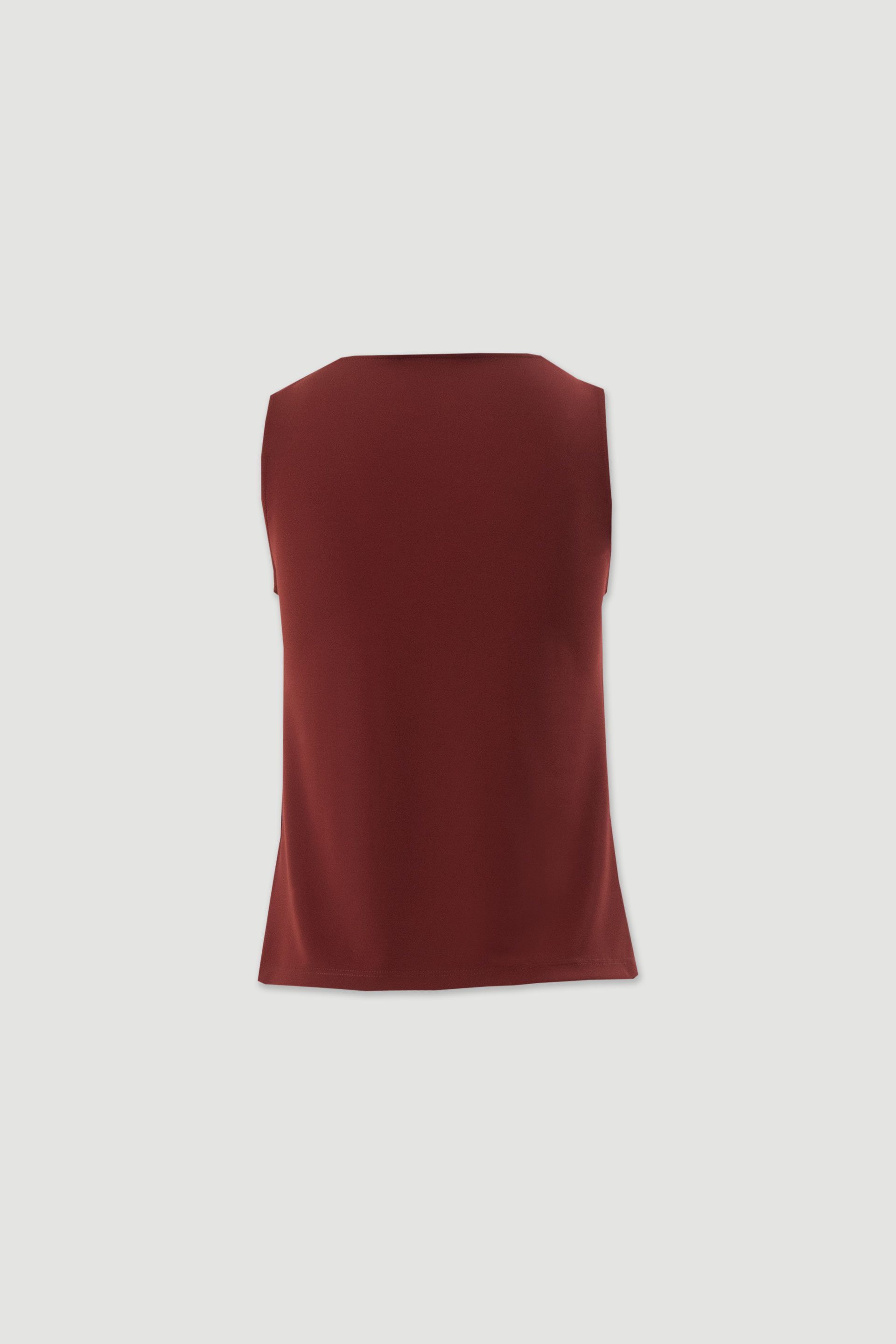 Lycra knit top with draped neckline