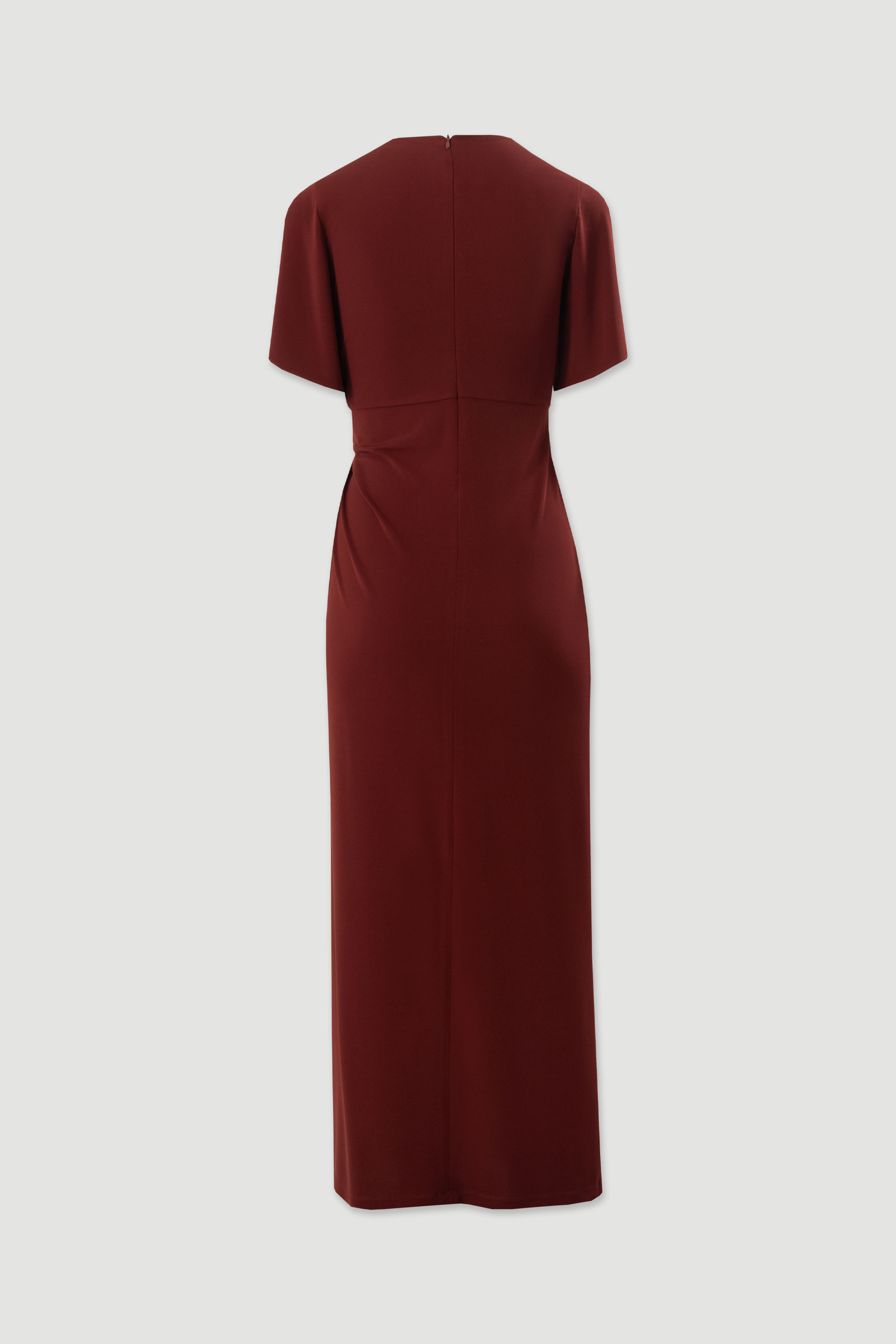 Long draped dress with cut-out detail