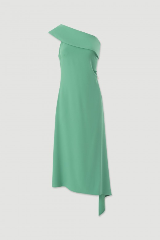 One-shoulder asymmetrical midi dress One-shoulder asymmetrical midi dress
