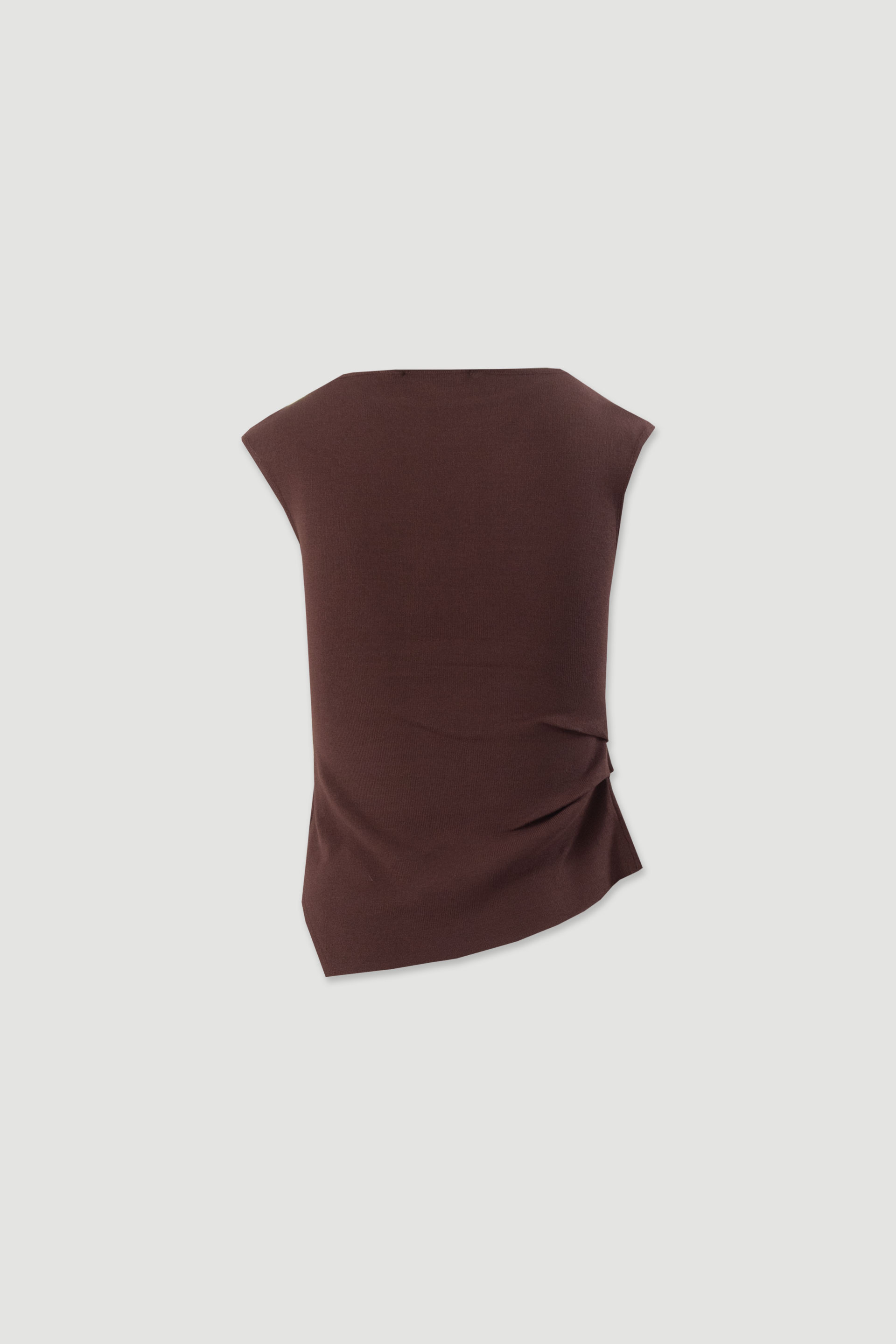 Asymmetric knit top