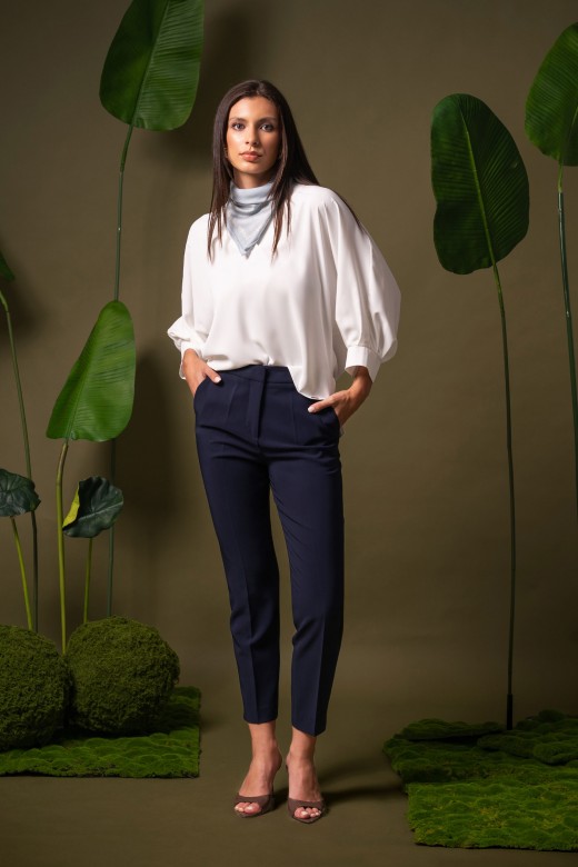 Asymmetrical fluid tunic Asymmetrical fluid tunic