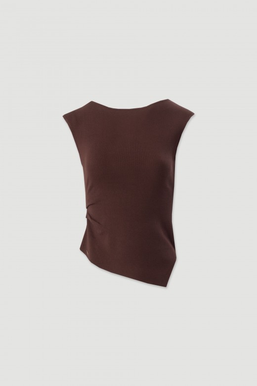 Asymmetric knit top Asymmetric knit top