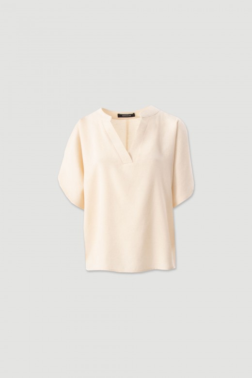 Linen-blend tunic Linen-blend tunic