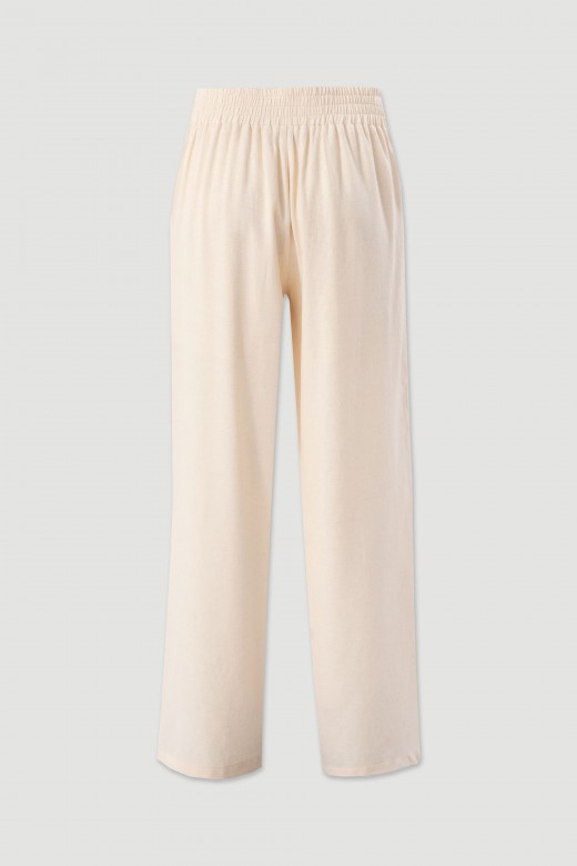 Straight-leg linen-blend trousers Straight-leg linen-blend trousers