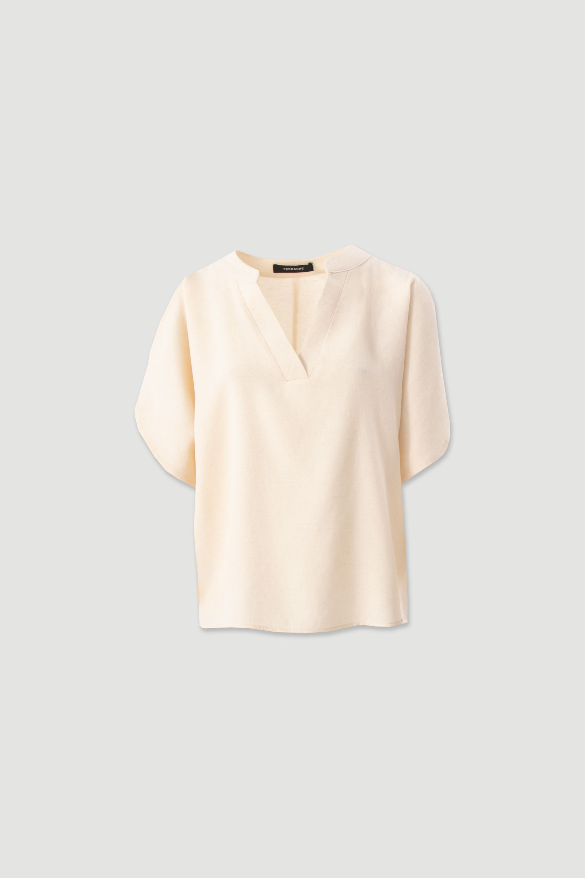 Linen-blend tunic