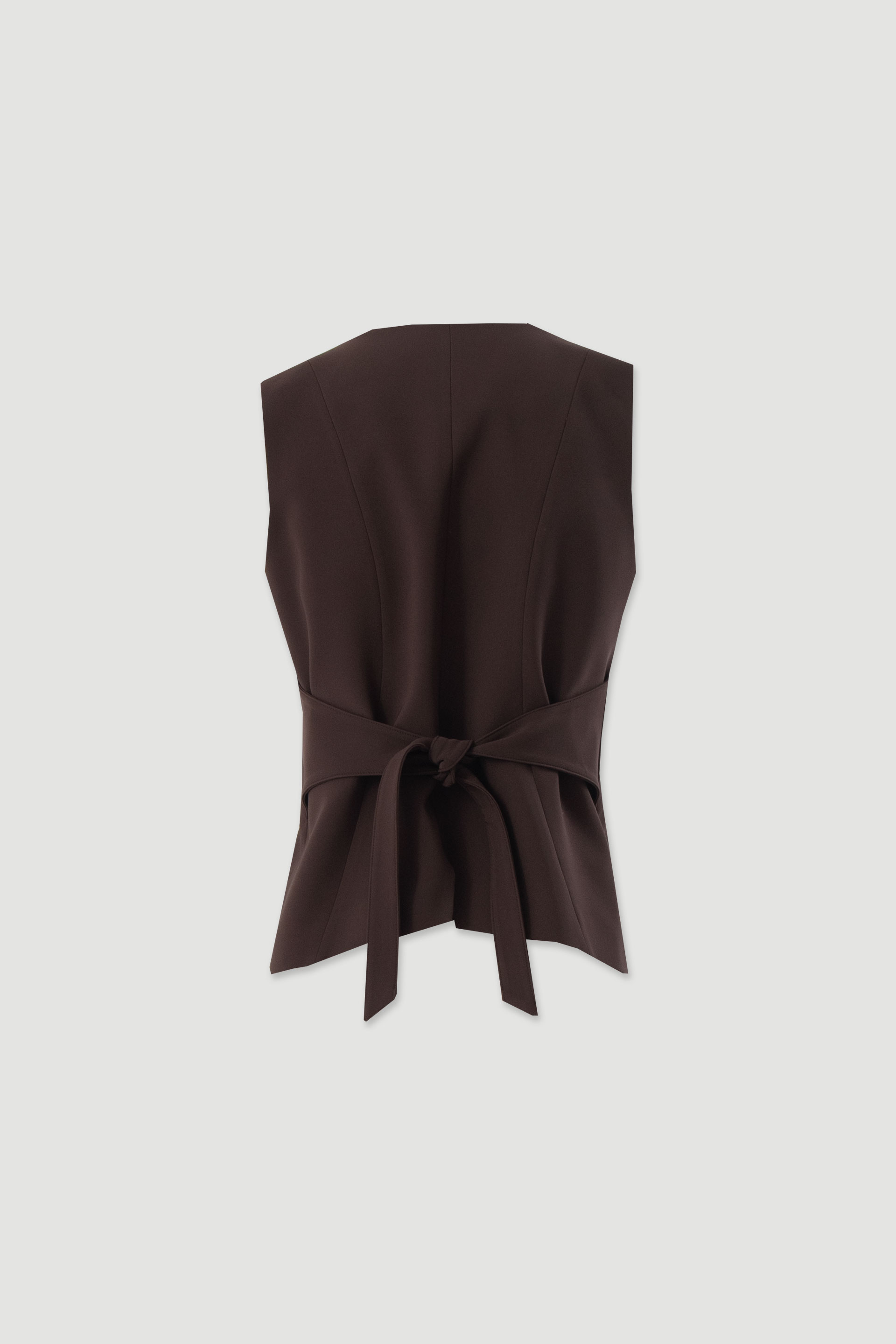 Tailored waistcoat with back tie