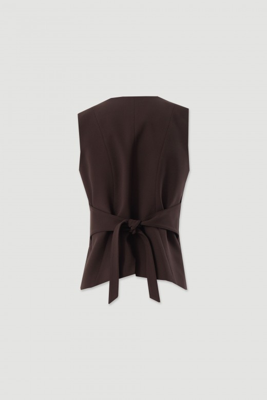 Tailored waistcoat with back tie Tailored waistcoat with back tie