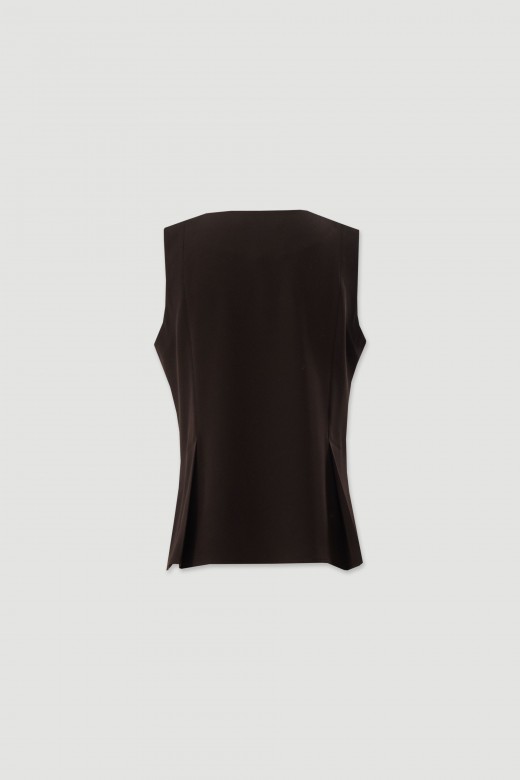 Top with front zip Top with front zip