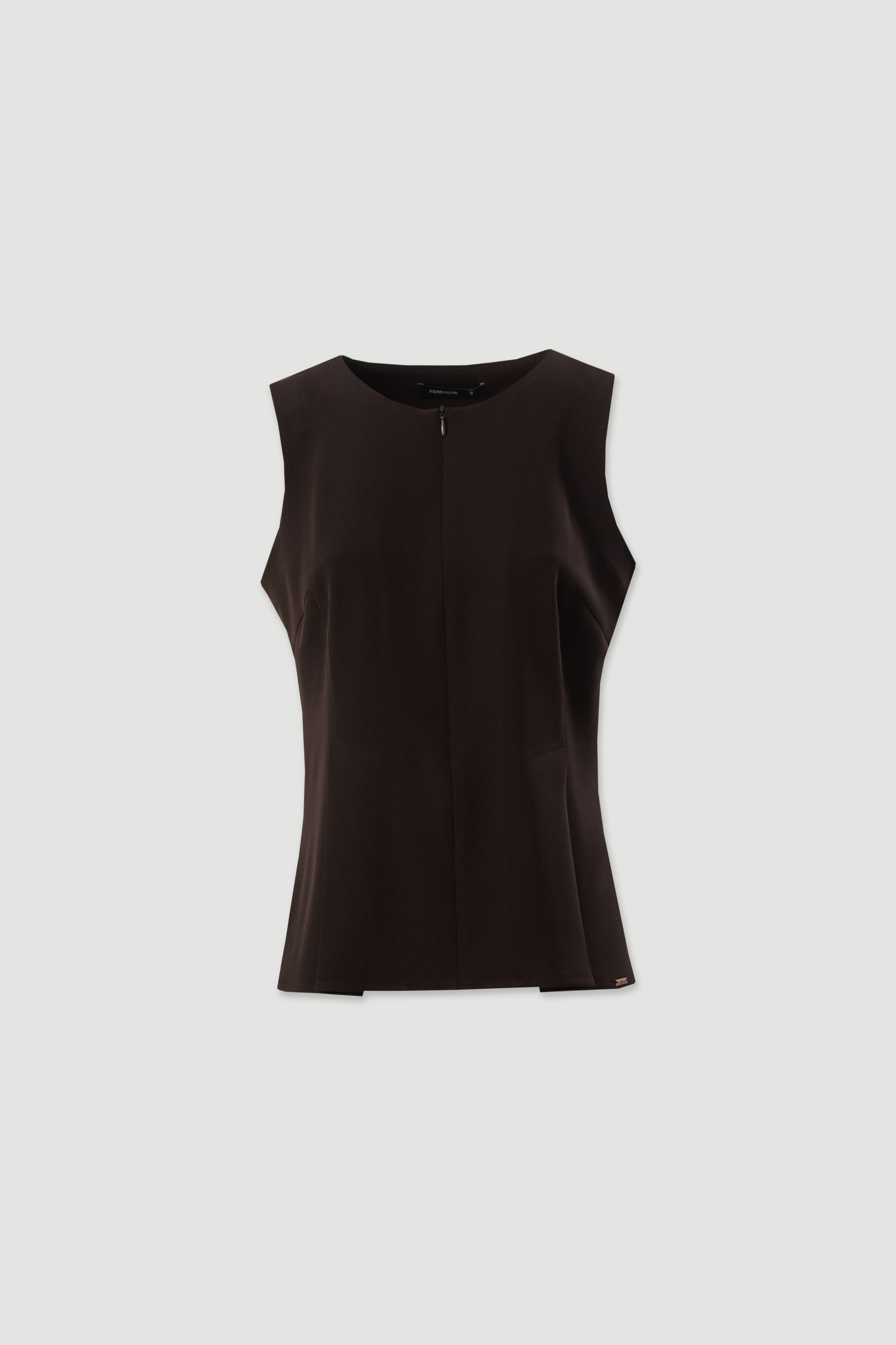 Top with front zip