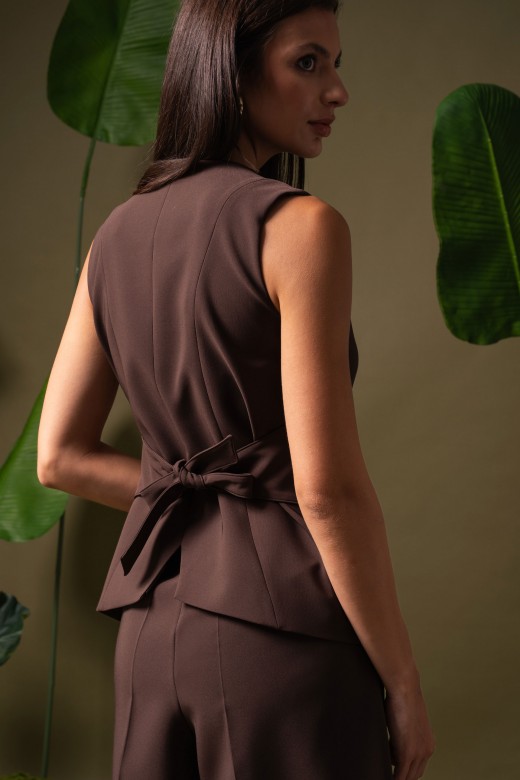 Tailored waistcoat with back tie Tailored waistcoat with back tie