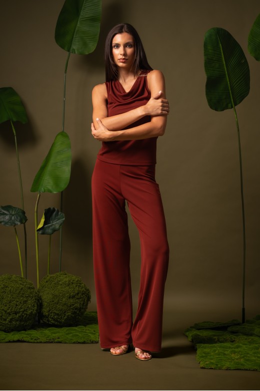 Wide leg knit trousers Wide leg knit trousers