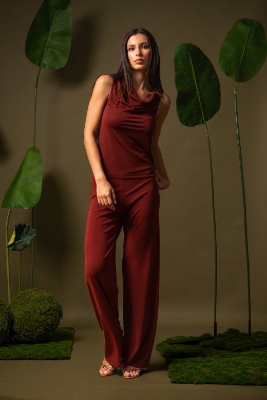 Wide leg knit trousers Wide leg knit trousers