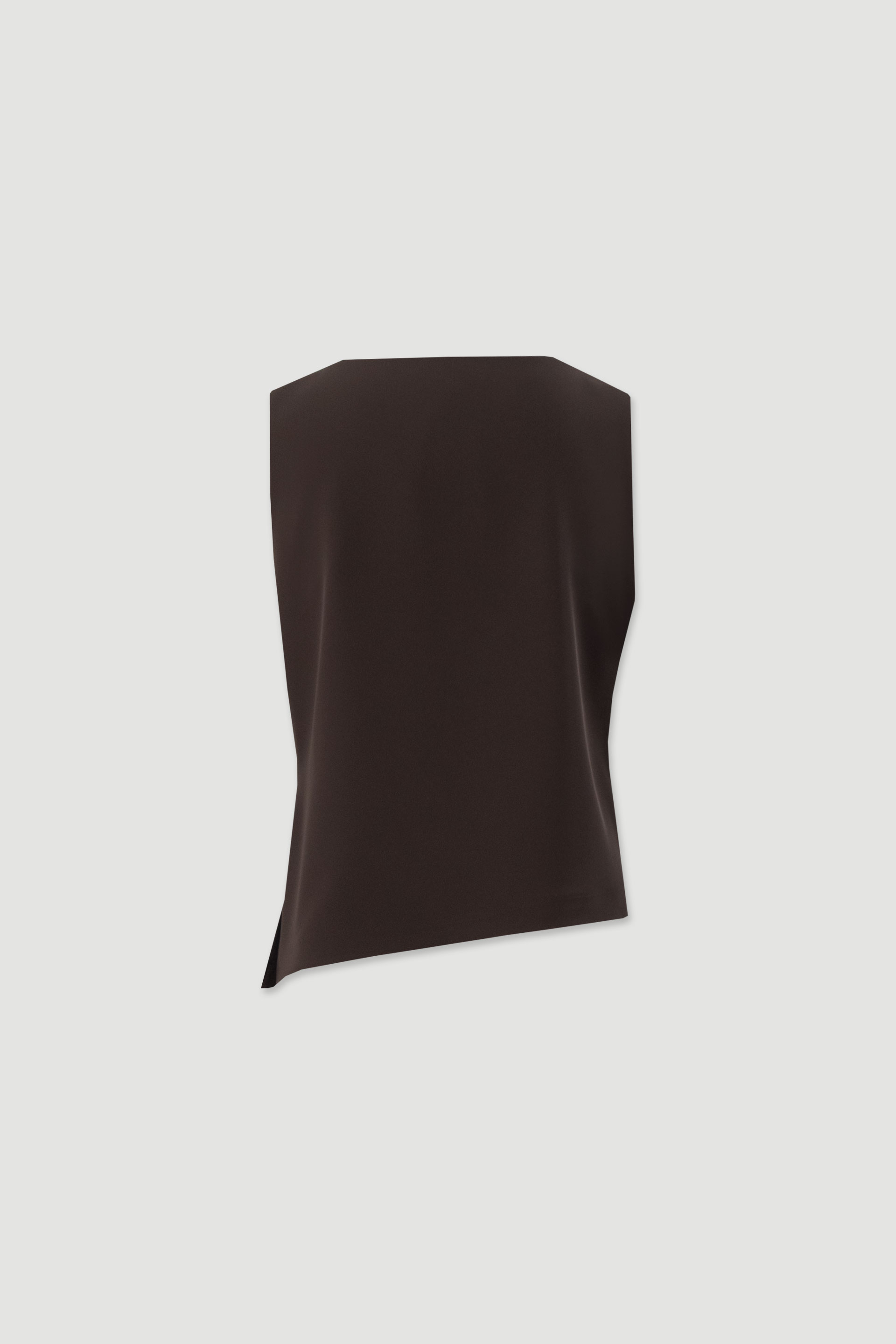 Asymmetric top with draped detail
