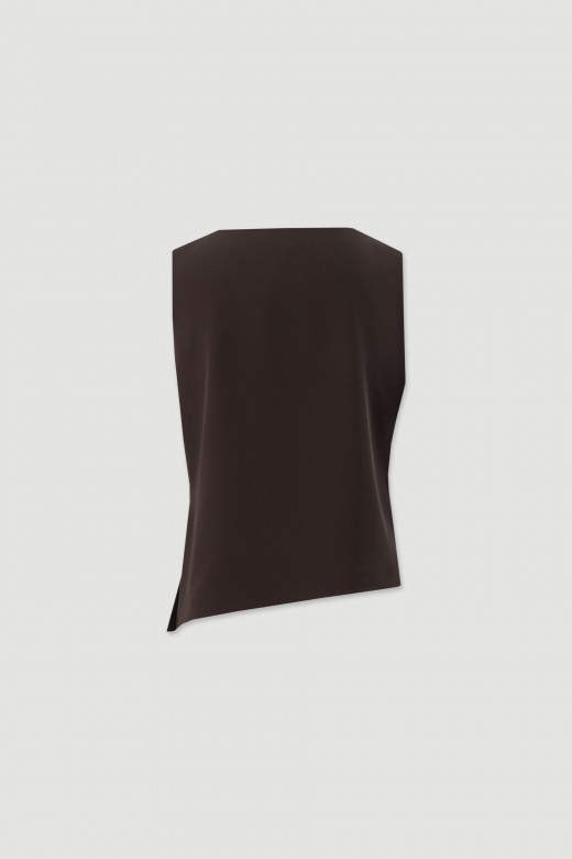 Asymmetric top with draped detail Asymmetric top with draped detail