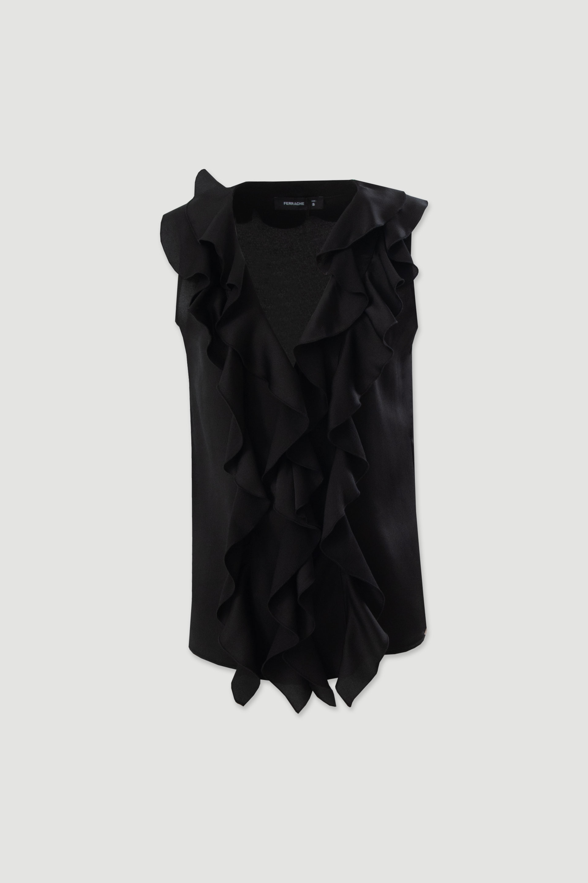 Blouse with ruffles