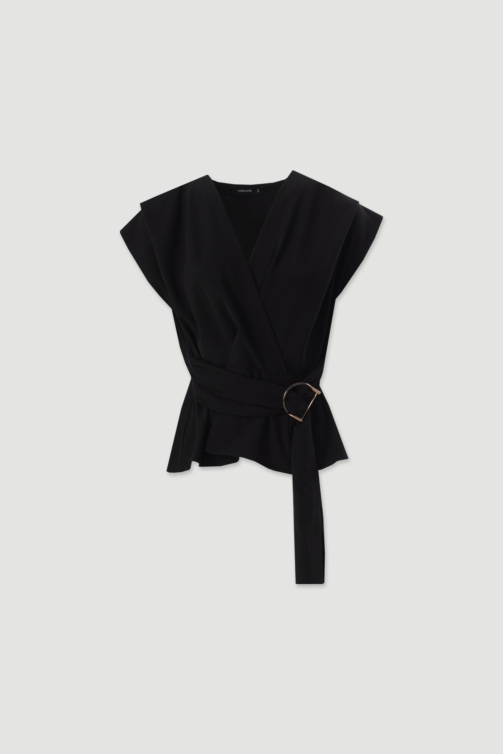 Wrap tunic with belt