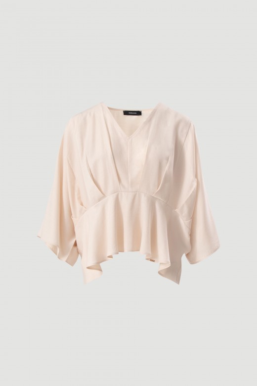 Fluid tunic with defined waist Fluid tunic with defined waist