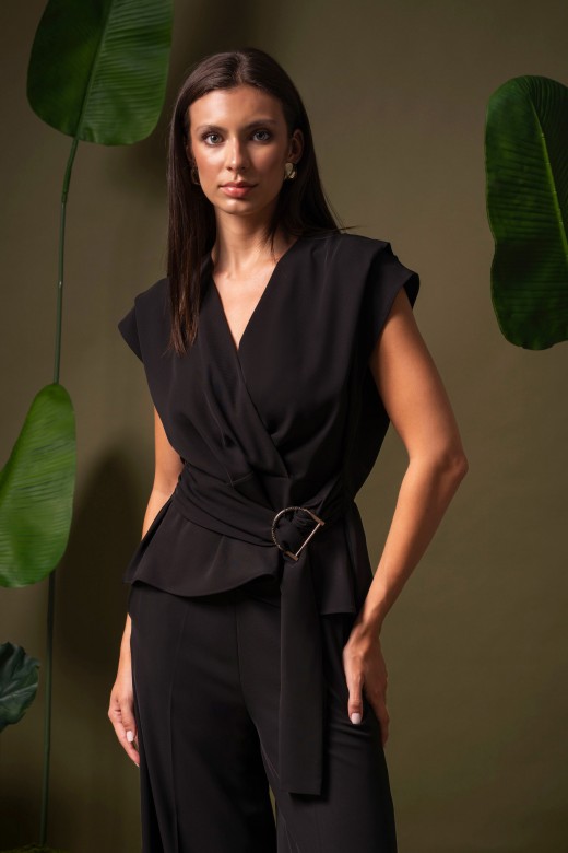 Wrap tunic with belt Wrap tunic with belt