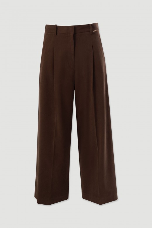 Culotte trousers with pleats Culotte trousers with pleats