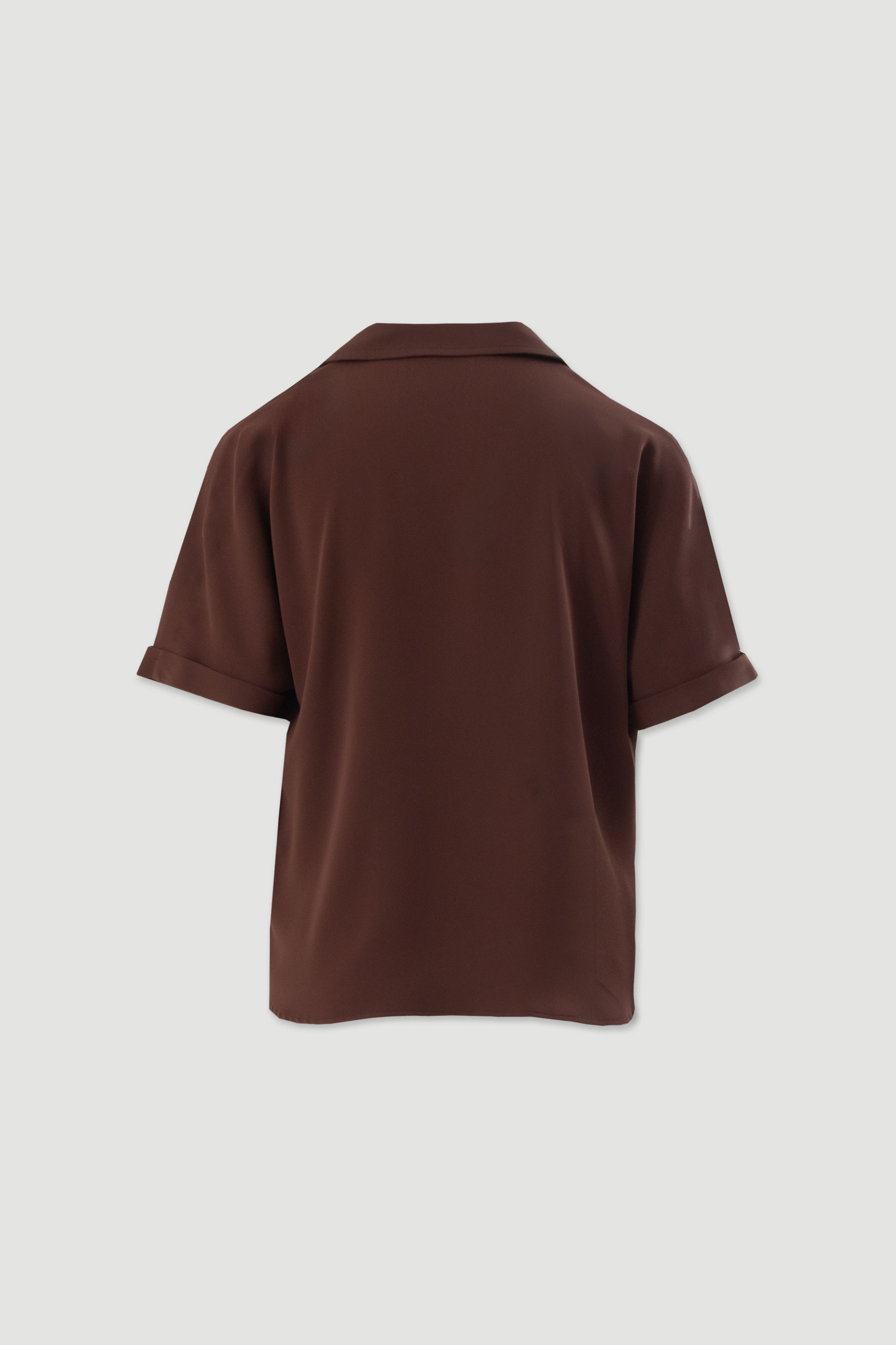 Blusa fluida com decote em v
