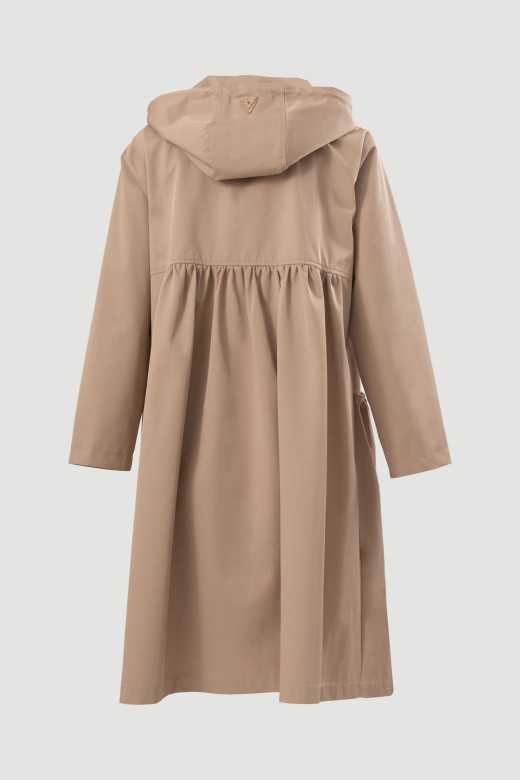 Long waterproof parka with hood Long waterproof parka with hood