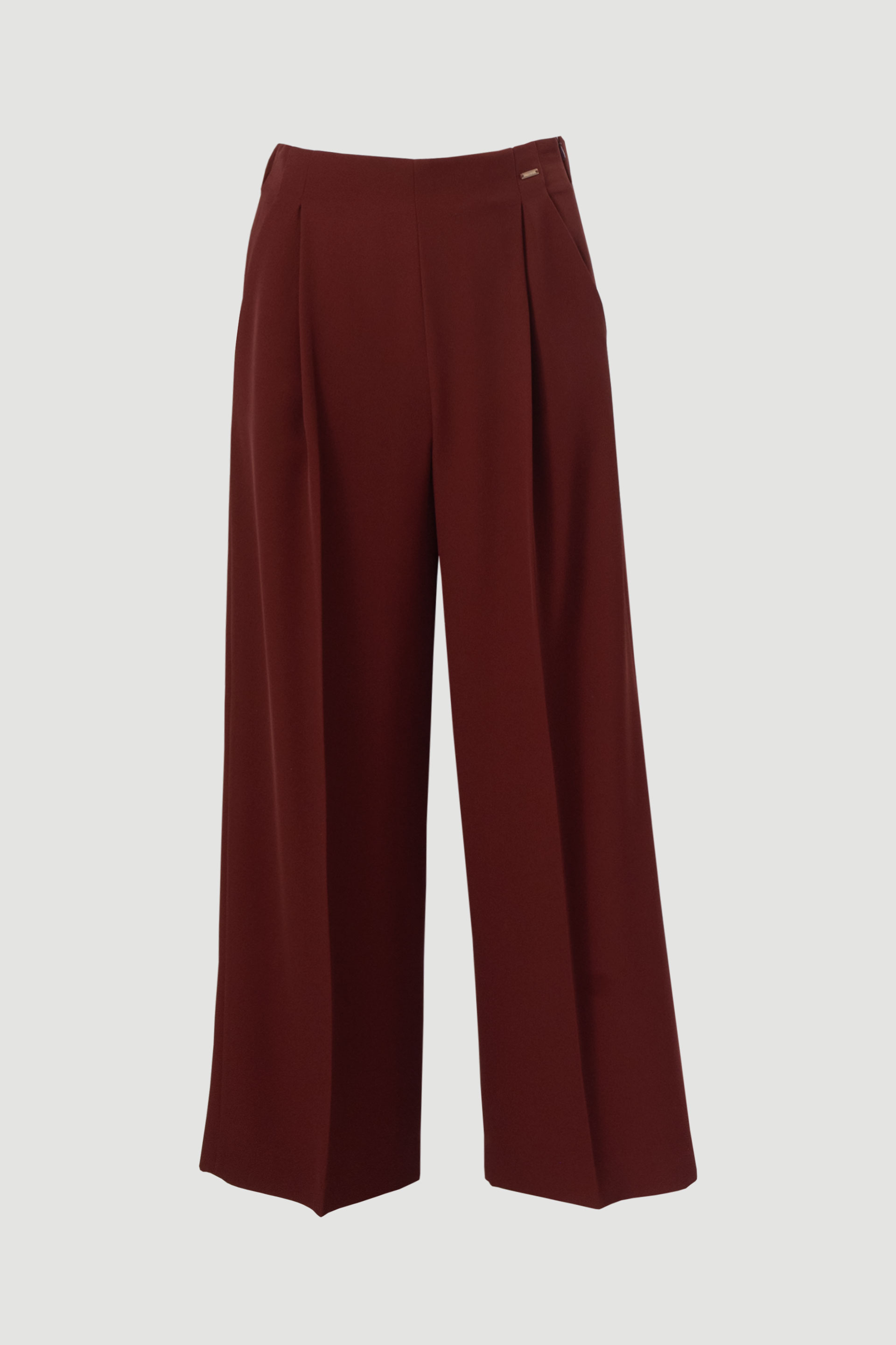 Fluid culotte trousers with elasticated waist