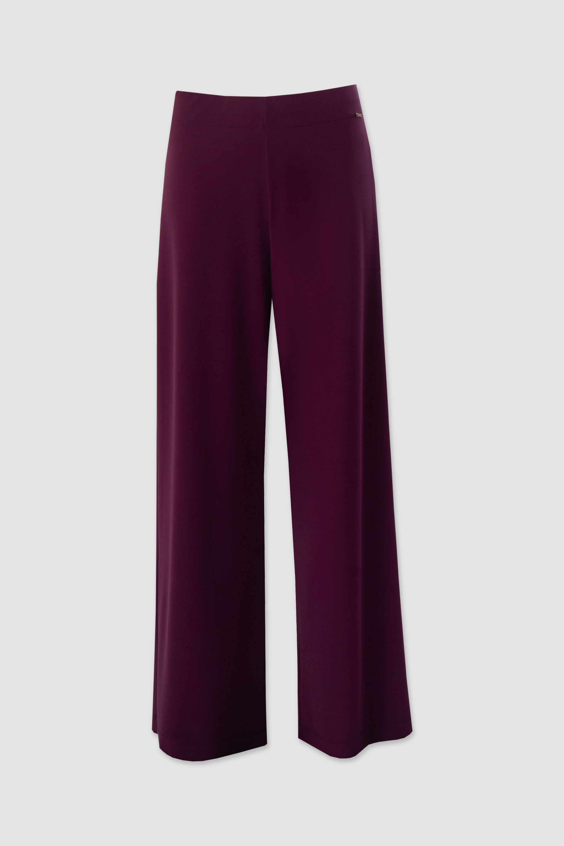 Calça de malha wide leg