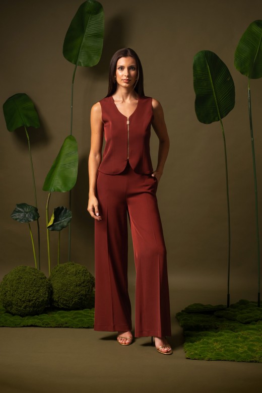 Wide-leg trousers in fluid fabric Wide-leg trousers in fluid fabric