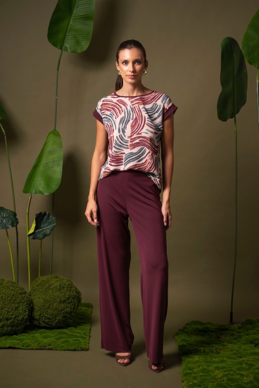 Wide leg knit trousers Wide leg knit trousers