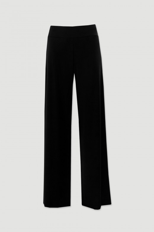 Wide leg knit trousers Wide leg knit trousers