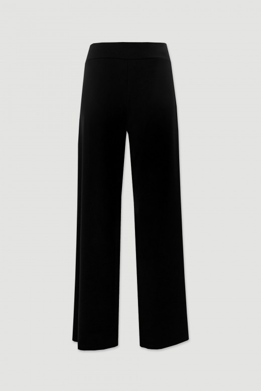 Wide leg knit trousers Wide leg knit trousers