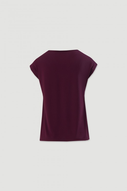 Top with printed front Top with printed front