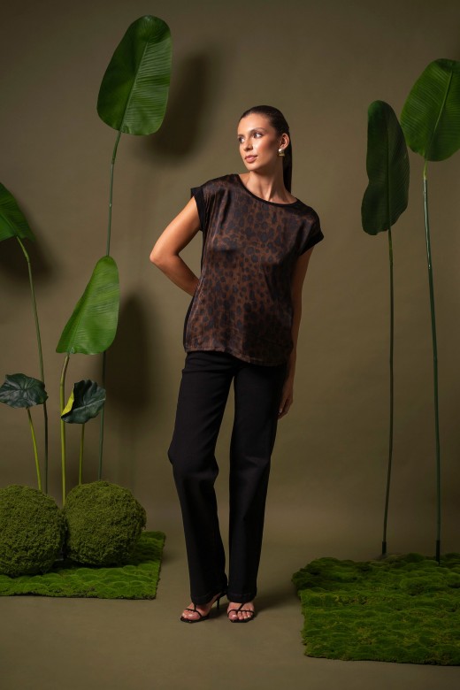 Printed short-sleeve top Printed short-sleeve top