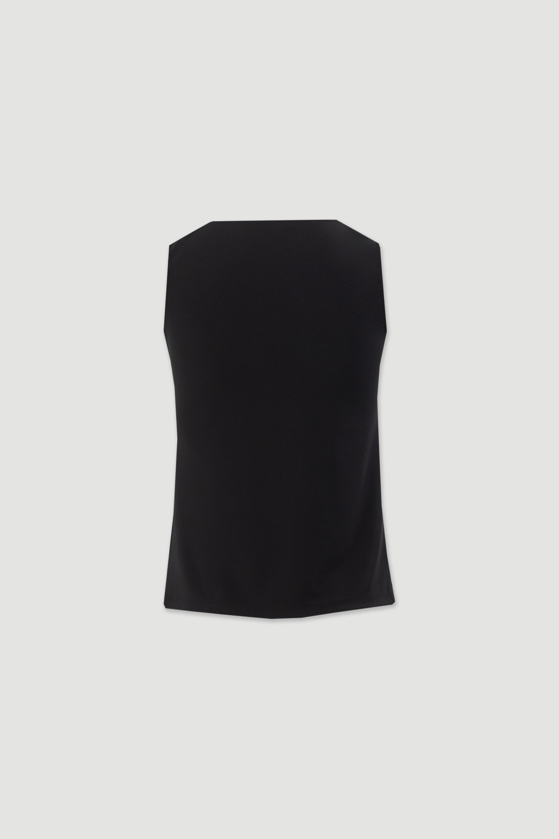 Lycra knit top with draped neckline