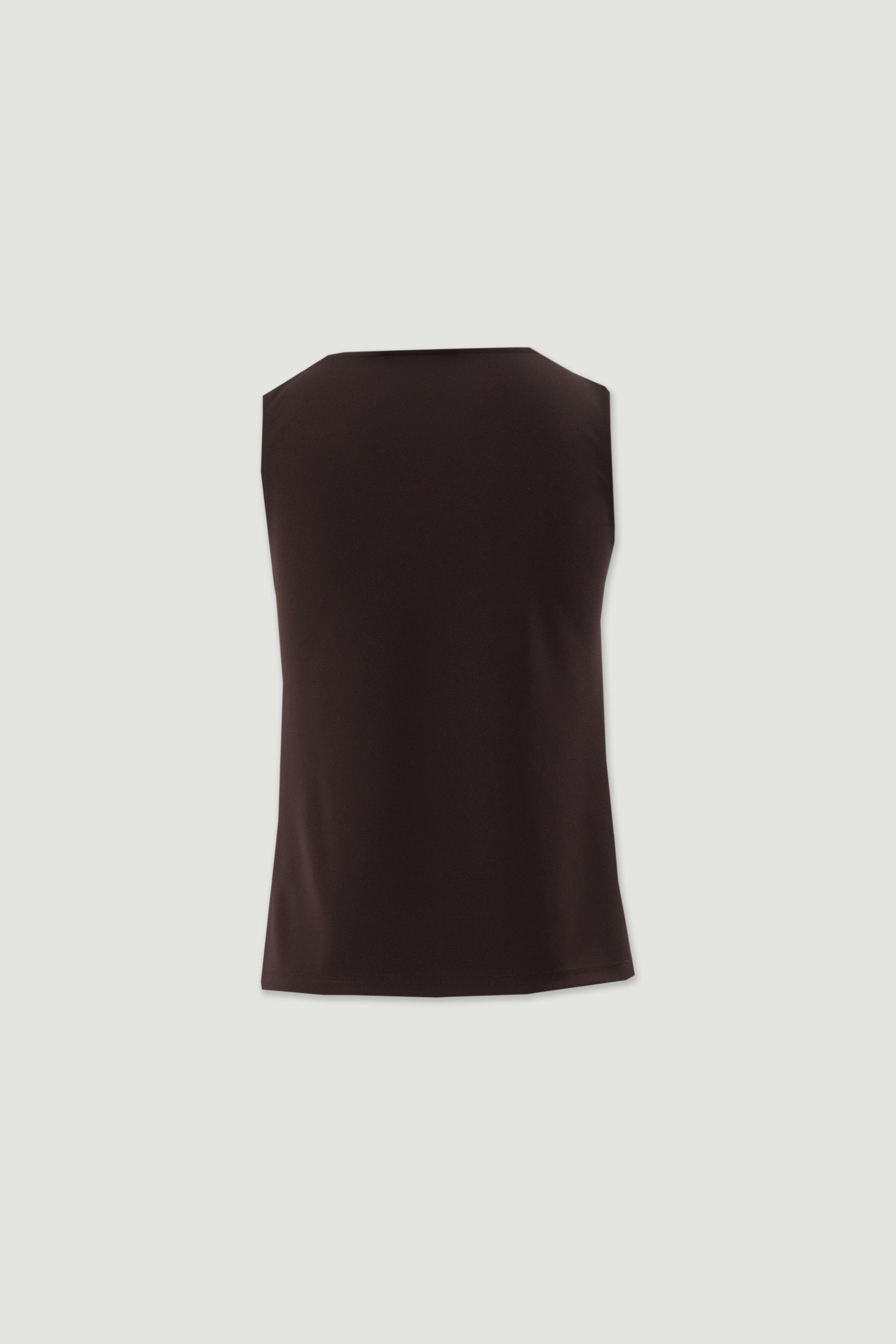 Lycra knit top with draped neckline