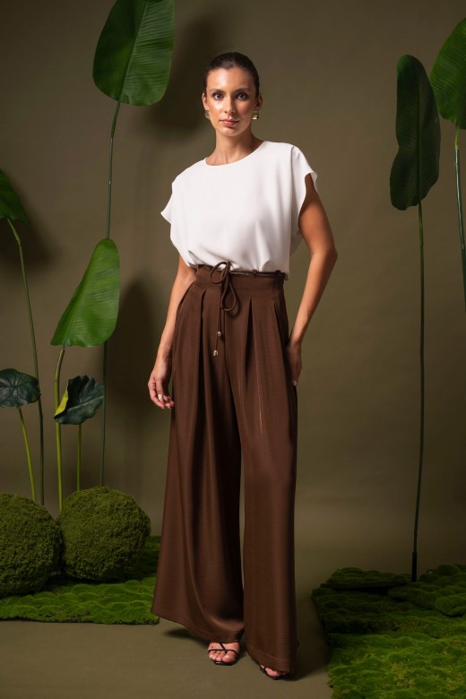 Fluid tunic with round neckline Fluid tunic with round neckline