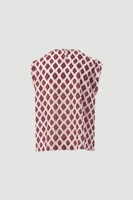 Túnica estampada de corte fluido Túnica estampada de corte fluido