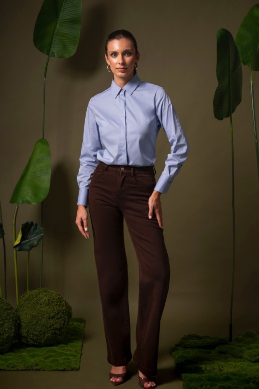 Straight-leg twill trousers Straight-leg twill trousers