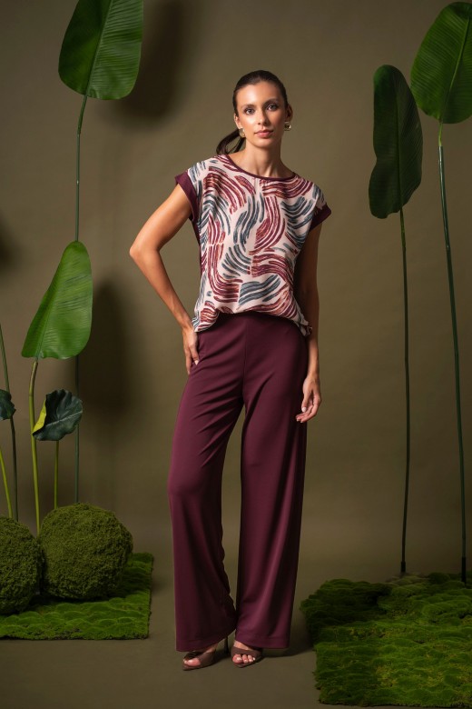 Wide leg knit trousers Wide leg knit trousers