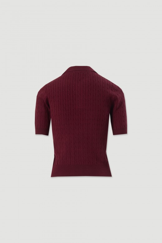 Textured knit polo Textured knit polo
