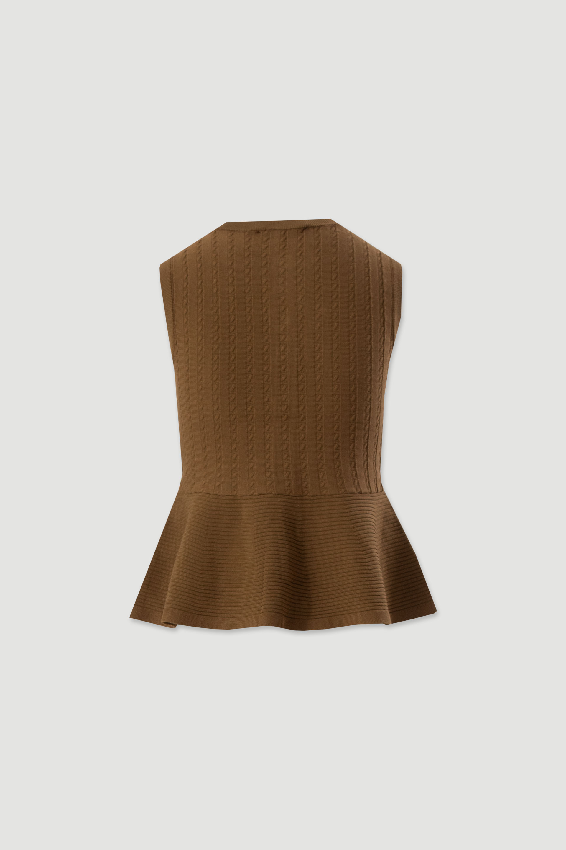 Textured knit vest