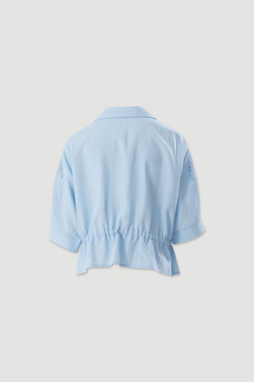 Blouse with broderie anglaise Blouse with broderie anglaise