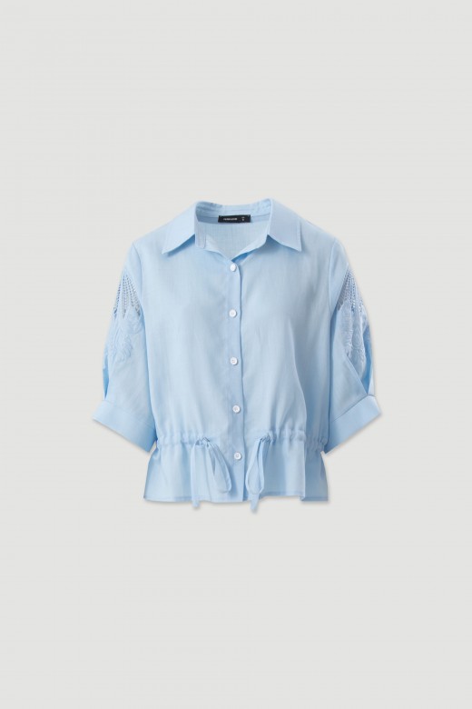 Blouse with broderie anglaise Blouse with broderie anglaise