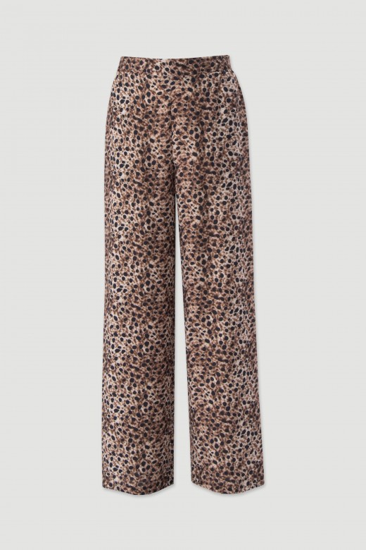 Pantalón fluido estampado Pantalón fluido estampado