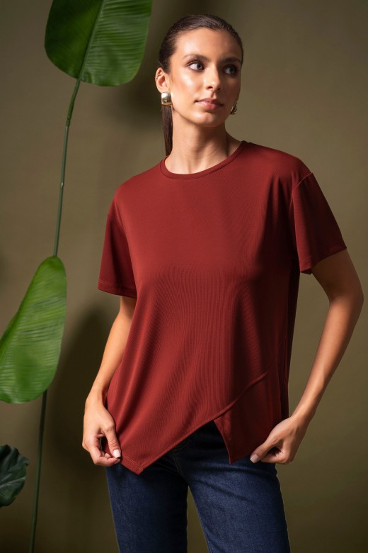 Haut en maille asymétrique Haut en maille asymétrique